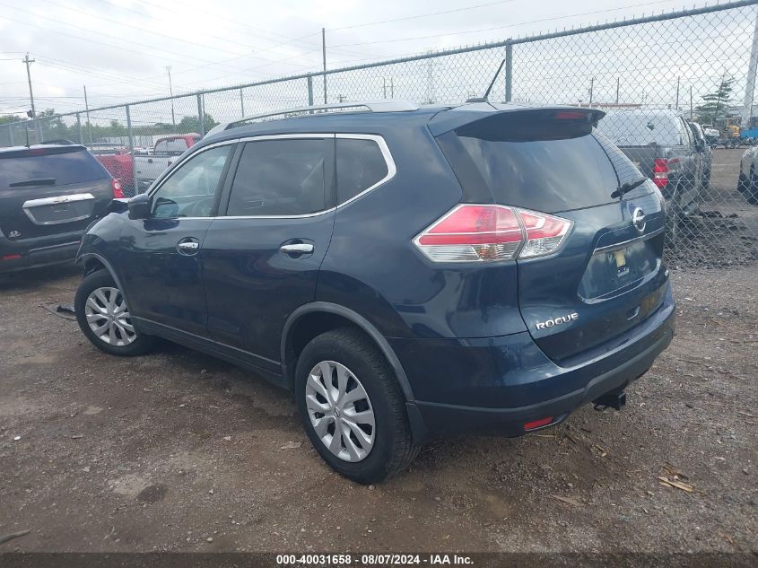 2016 Nissan Rogue S/Sl/Sv VIN: JN8AT2MV4GW136804 Lot: 40031658