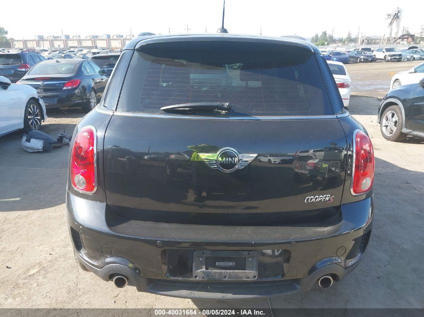 2012 Mini Cooper S Countryman VIN: WMWZC3C52CWL86880 Lot: 40031684