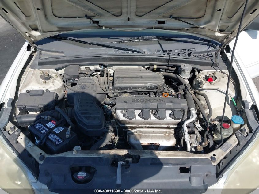 2004 Honda Civic Lx VIN: 2HGES16634H596922 Lot: 40031690