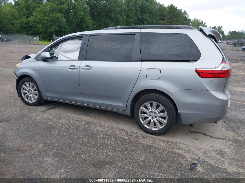 2017 Toyota Sienna Le 7 Passenger VIN: 5TDJZ3DC7HS163530 Lot: 40031692