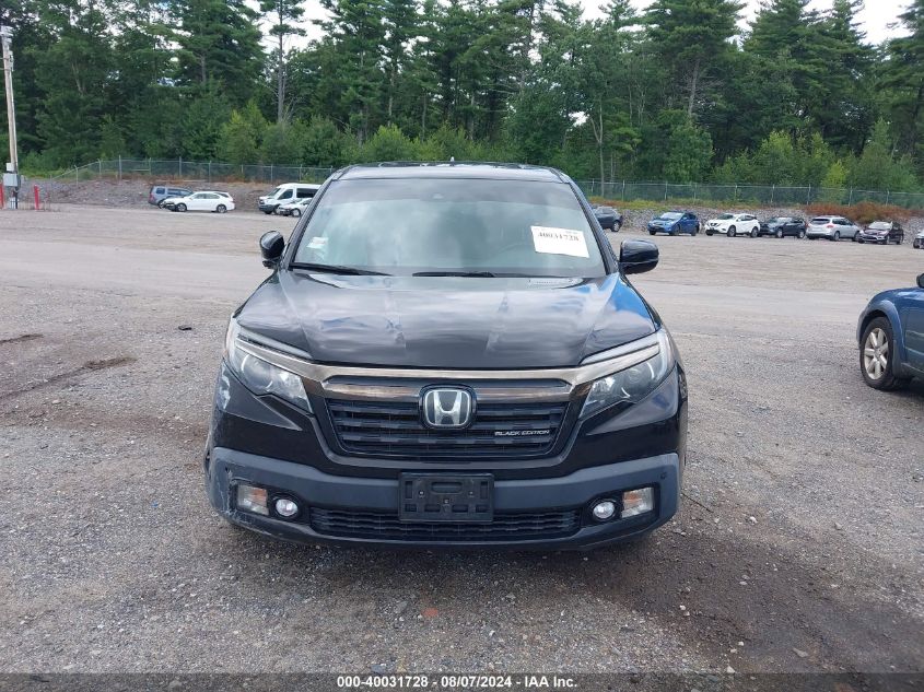 2017 Honda Ridgeline Black Edition VIN: 5FPYK3F87HB011769 Lot: 40031728