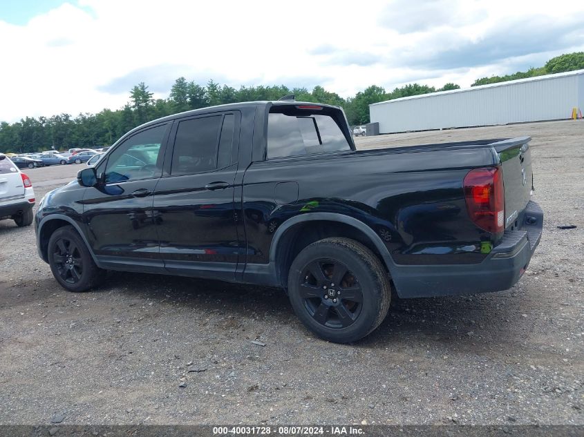 2017 Honda Ridgeline Black Edition VIN: 5FPYK3F87HB011769 Lot: 40031728