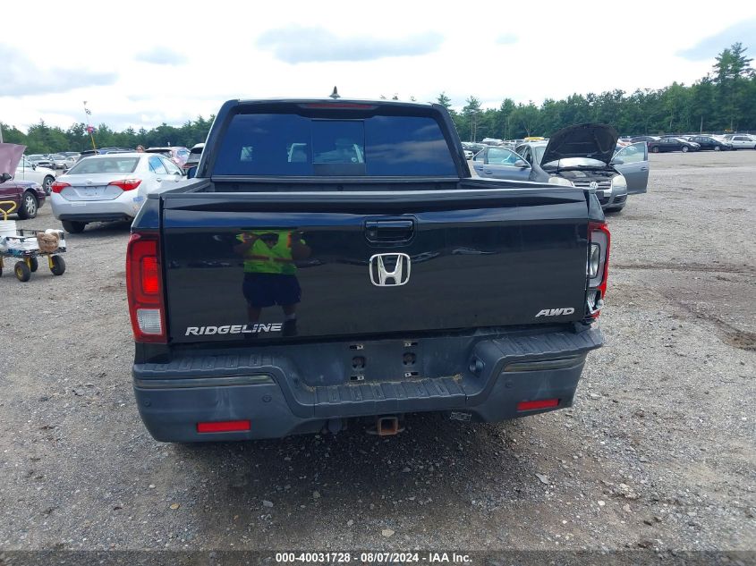 2017 Honda Ridgeline Black Edition VIN: 5FPYK3F87HB011769 Lot: 40031728