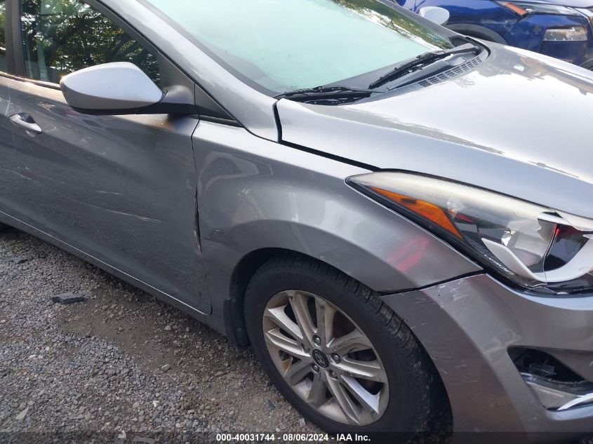 2015 Hyundai Elantra Se VIN: KMHDH4AE6FU413291 Lot: 40031744