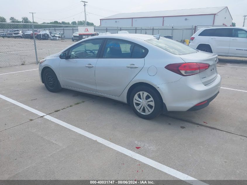 3KPFK4A78HE156989 | 2017 KIA FORTE