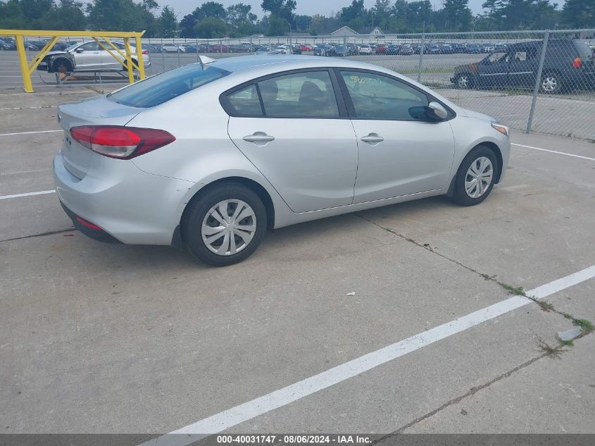 3KPFK4A78HE156989 | 2017 KIA FORTE