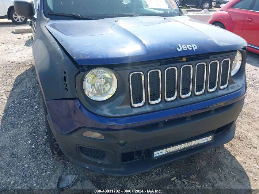 2017 Jeep Renegade Sport 4X4 VIN: ZACCJBAB3HPE68042 Lot: 40031792