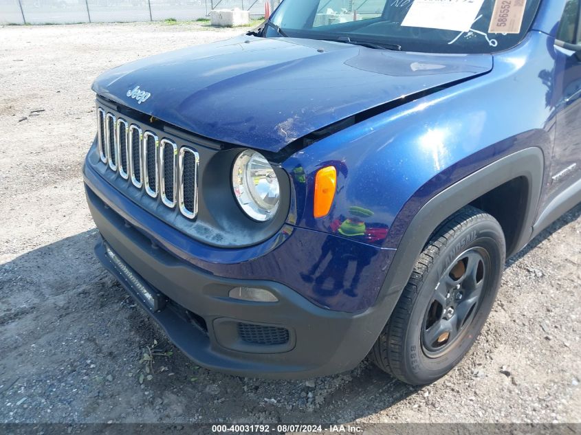 2017 Jeep Renegade Sport 4X4 VIN: ZACCJBAB3HPE68042 Lot: 40031792