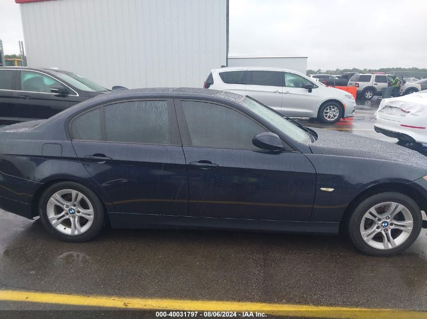 2008 BMW 328 I VIN: WBAVA37568NL18433 Lot: 40031797