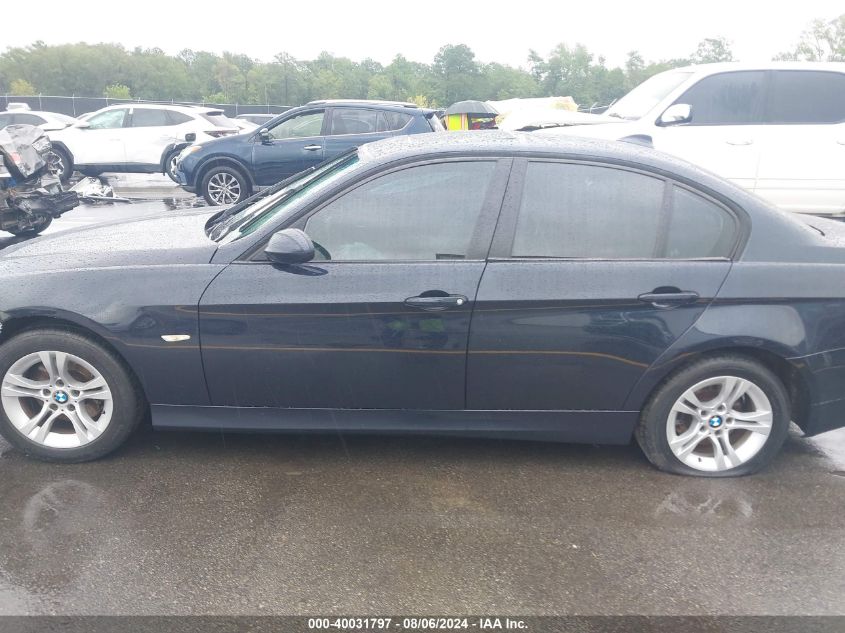 2008 BMW 328 I VIN: WBAVA37568NL18433 Lot: 40031797
