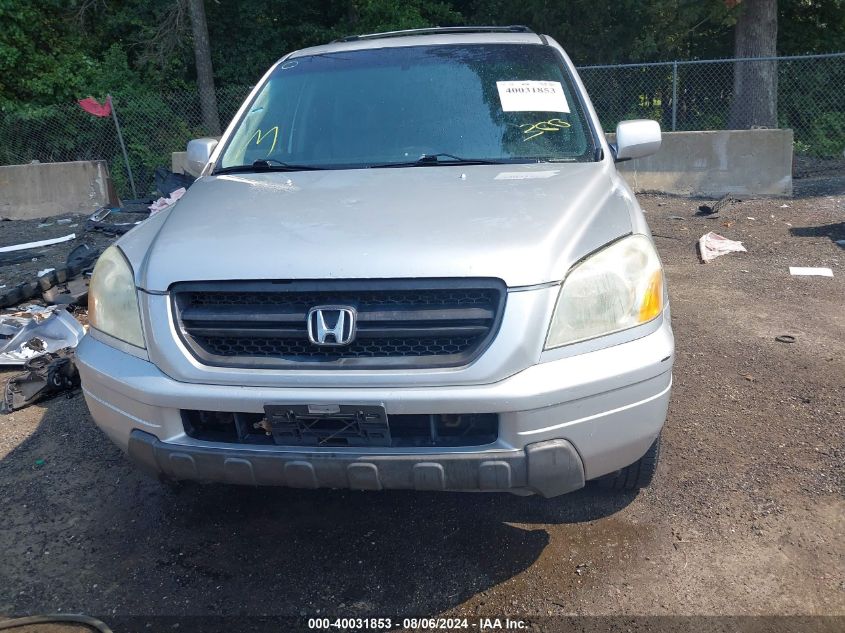 2005 Honda Pilot Ex-L VIN: 2HKYF18535H535678 Lot: 40031853