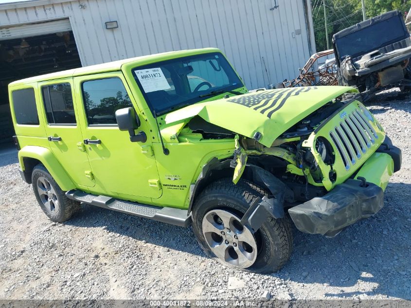 2017 Jeep Wrangler Unlimited Sahara 4X4 VIN: 1C4BJWEG4HL508965 Lot: 40031872