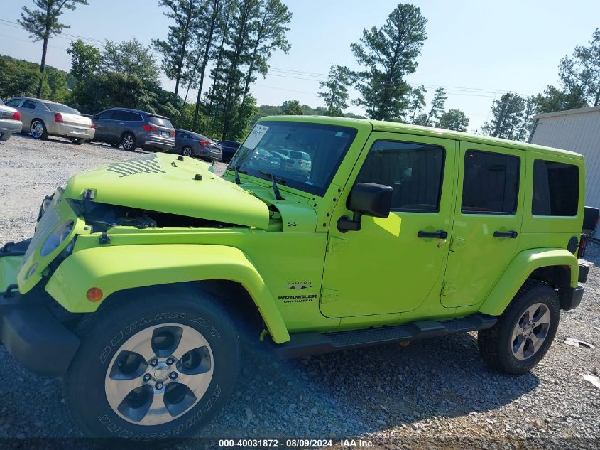 2017 Jeep Wrangler Unlimited Sahara 4X4 VIN: 1C4BJWEG4HL508965 Lot: 40031872