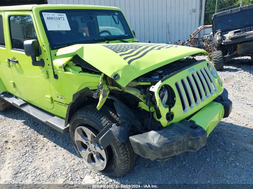 2017 Jeep Wrangler Unlimited Sahara 4X4 VIN: 1C4BJWEG4HL508965 Lot: 40031872