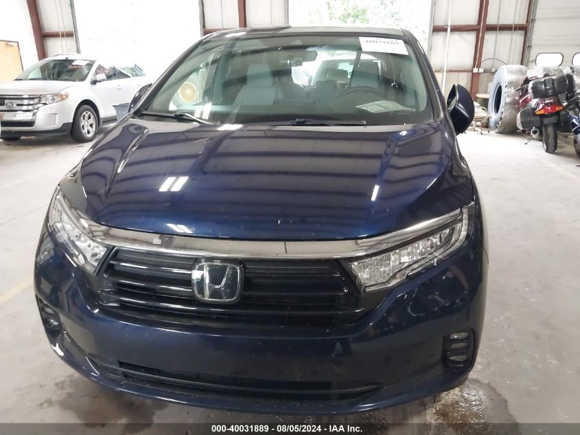 2022 Honda Odyssey Touring VIN: 5FNRL6H85NB056844 Lot: 40031889