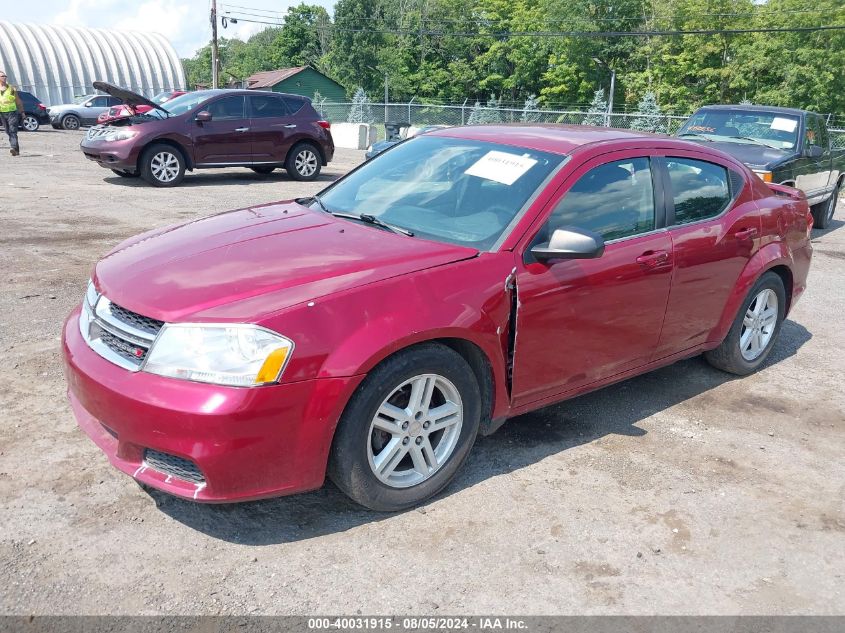 2014 Dodge Avenger Se VIN: 1C3CDZAG2EN221597 Lot: 40031915