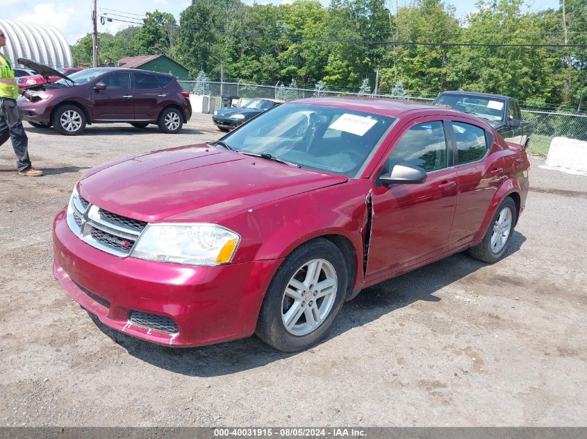 2014 Dodge Avenger Se VIN: 1C3CDZAG2EN221597 Lot: 40031915