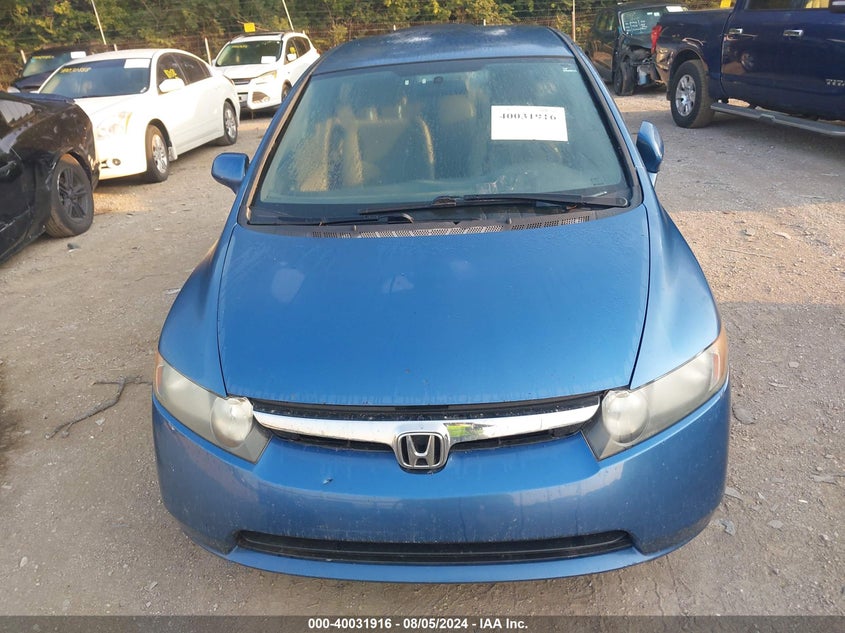 2007 Honda Civic Lx VIN: 1HGFA16517L120237 Lot: 40031916