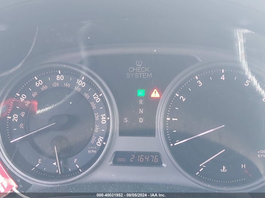 2007 Lexus Is 250 250 VIN: JTHCK262172011386 Lot: 40031952