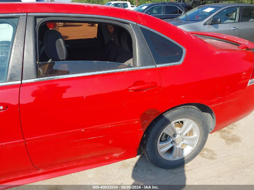 2011 Chevrolet Impala Ls VIN: 2G1WF5EKXB1115852 Lot: 40032034