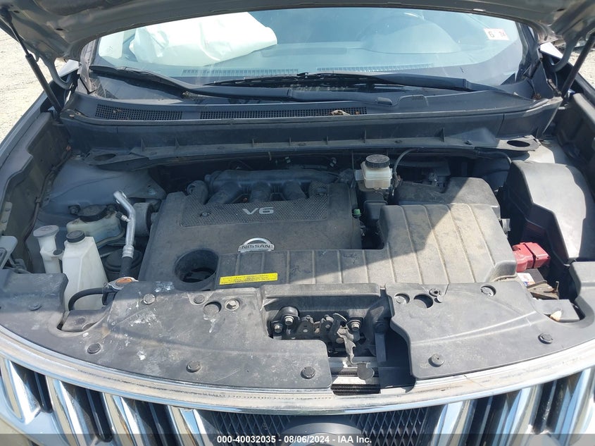 2010 Nissan Murano Sl VIN: JN8AZ1MU2AW004518 Lot: 40032035