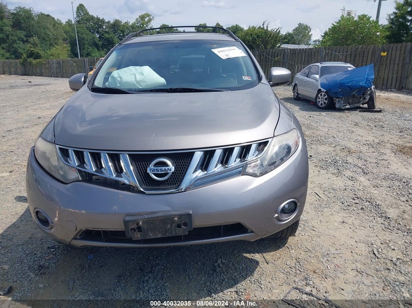 2010 Nissan Murano Sl VIN: JN8AZ1MU2AW004518 Lot: 40032035