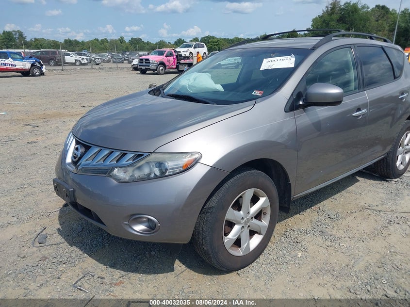 2010 Nissan Murano Sl VIN: JN8AZ1MU2AW004518 Lot: 40032035