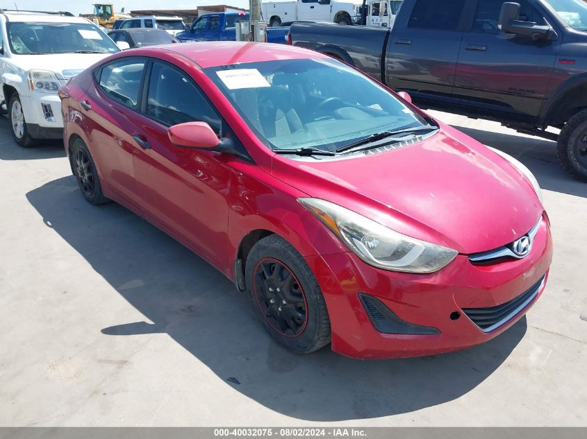 KMHDH4AE4GU478528 2016 HYUNDAI ELANTRA - Image 1