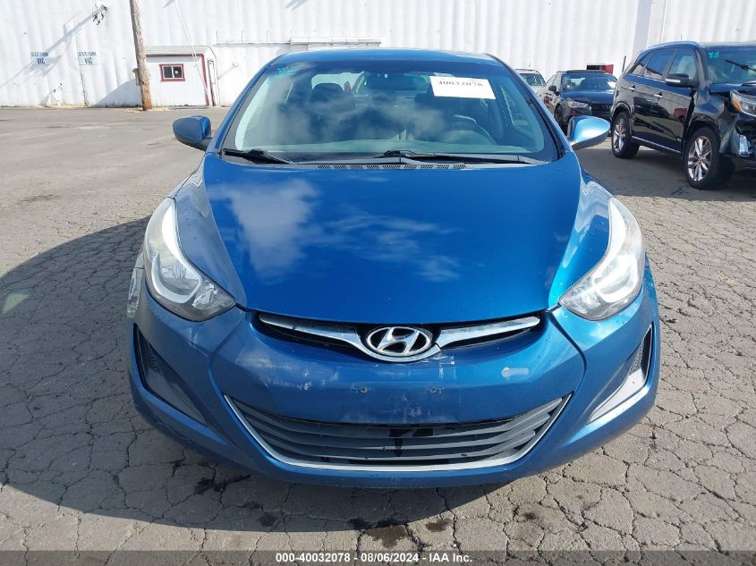 2014 Hyundai Elantra Se VIN: KMHDH4AE4EU122044 Lot: 40032078