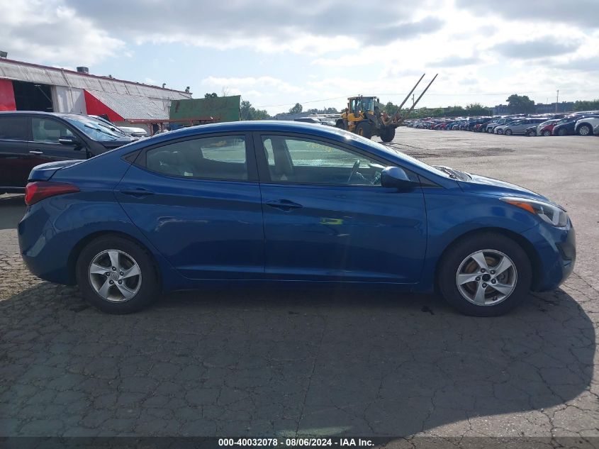 2014 Hyundai Elantra Se VIN: KMHDH4AE4EU122044 Lot: 40032078