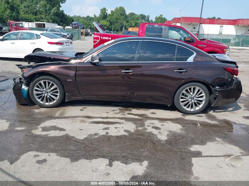 2018 Infiniti Q50 3.0T Luxe VIN: JN1EV7AR1JM432560 Lot: 40032081