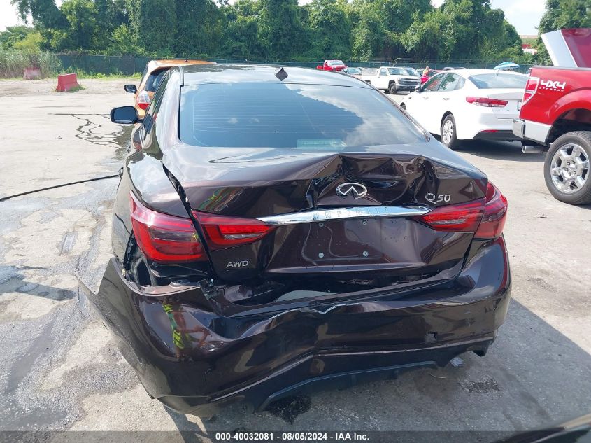 2018 Infiniti Q50 3.0T Luxe VIN: JN1EV7AR1JM432560 Lot: 40032081