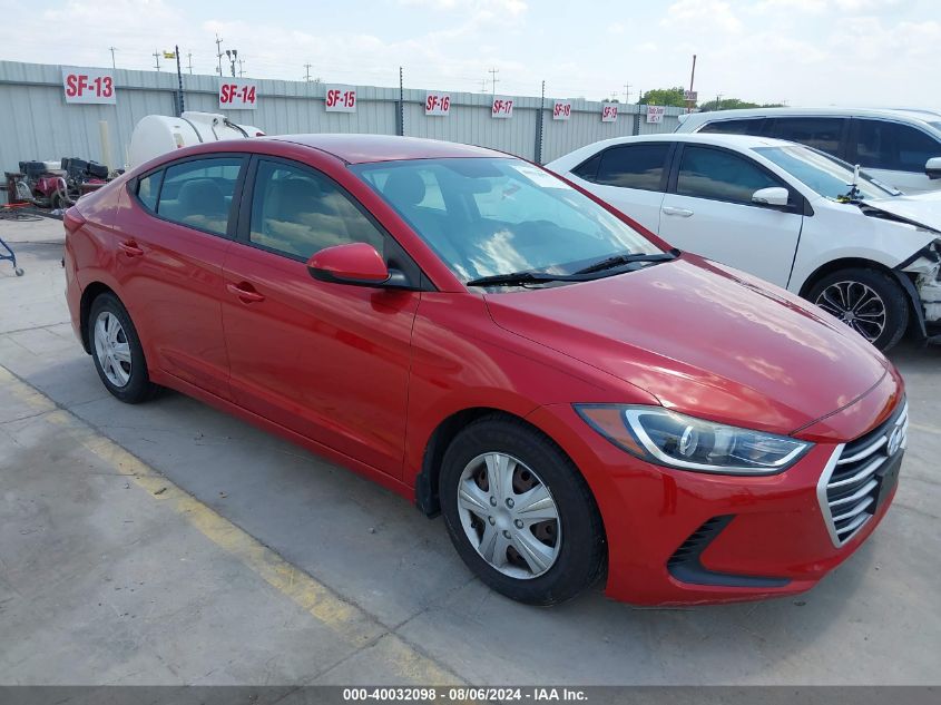 5NPD74LF9HH205576 2017 HYUNDAI ELANTRA - Image 1