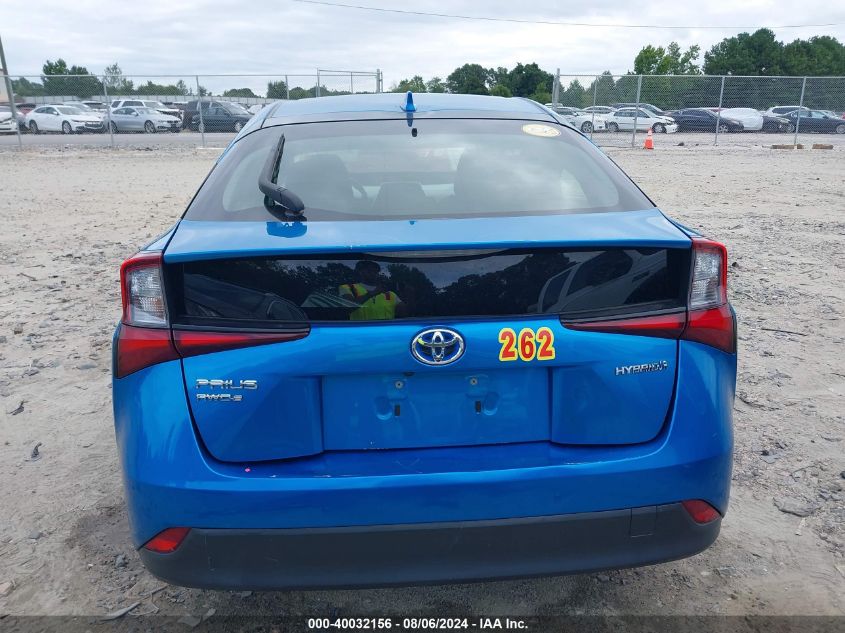 2019 Toyota Prius Le VIN: JTDL9RFU6K3003004 Lot: 40032156