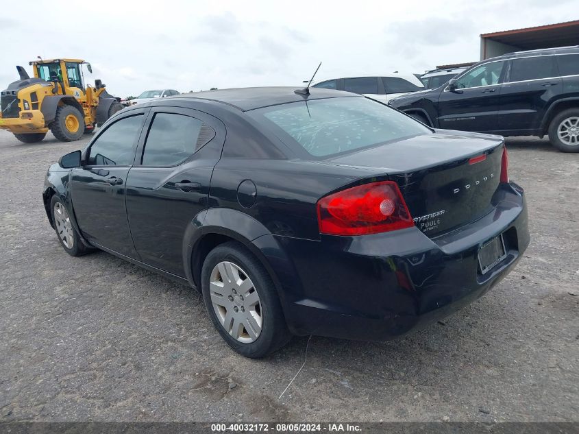 2013 Dodge Avenger Se VIN: 1C3CDZAB5DN752327 Lot: 40032172