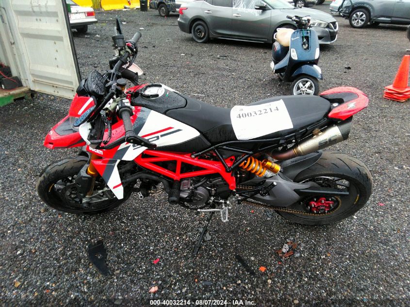 2022 Ducati Hypermotard 950/950 Sp VIN: ZDMBAJDT3NB008576 Lot: 40032214