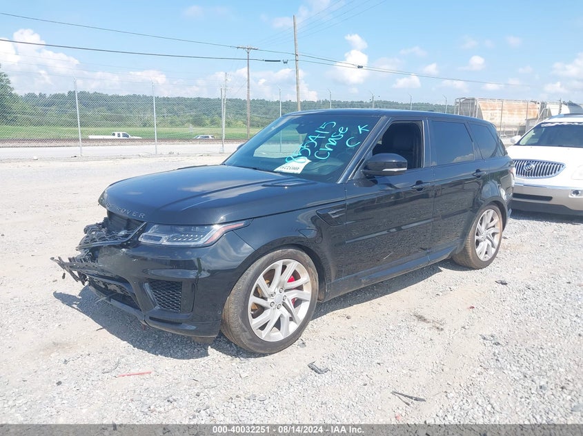 VIN SALWR2RE6KA855415 2019 LAND ROVER RANGE ROVER SPORT SUPERCHARGED DYNAMIC