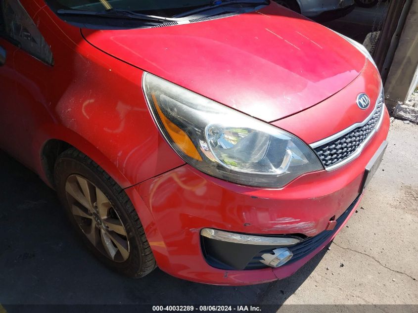 2016 Kia Rio Ex VIN: KNADN4A37G6586851 Lot: 40032289