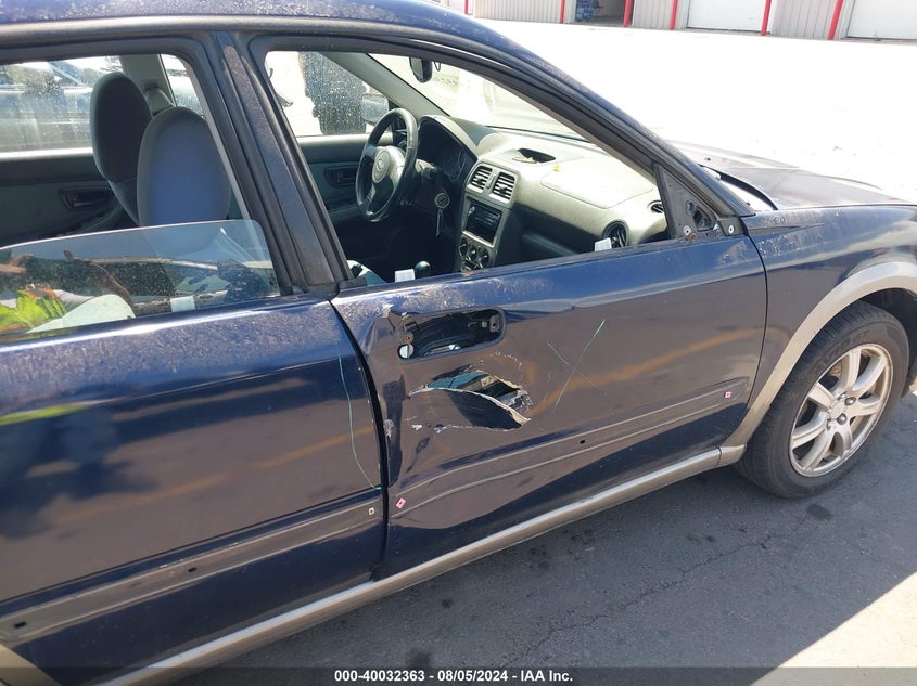 2005 Subaru Impreza Outback Sport Outback Sport/Outback Spc VIN: JF1GG68505G810097 Lot: 40032363