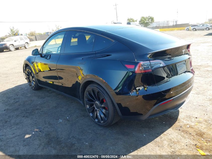 2022 TESLA MODEL Y PERFORMANCE DUAL MOTOR ALL-WHEEL DRIVE - 7SAYGDEF4NF490506