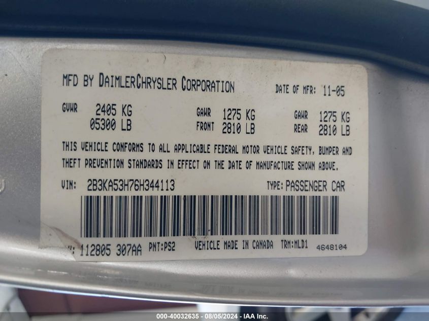 2B3CA3CV5AH244082 2010 Dodge Charger Sxt