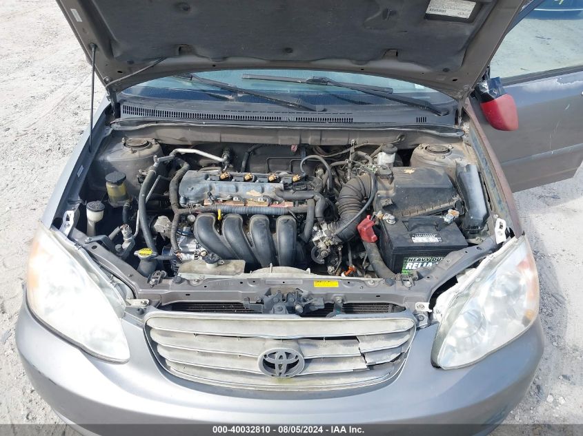 2003 Toyota Corolla Le VIN: 1NXBR32E73Z180126 Lot: 40032810