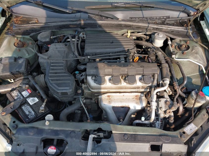 2004 Honda Civic Lx VIN: 2HGES16504H619418 Lot: 40032894