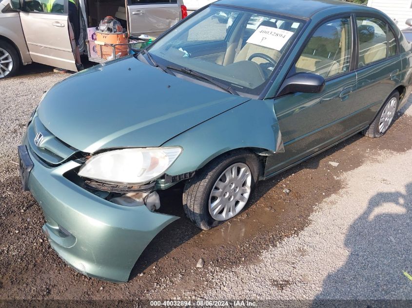 2004 Honda Civic Lx VIN: 2HGES16504H619418 Lot: 40032894