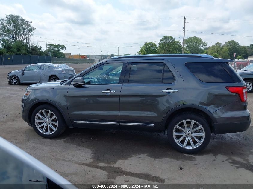 2017 Ford Explorer Limited VIN: 1FM5K8F82HGA17862 Lot: 40032924