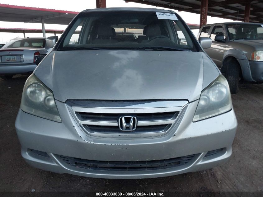 2005 Honda Odyssey Ex VIN: 5FNRL38455B065779 Lot: 40033030