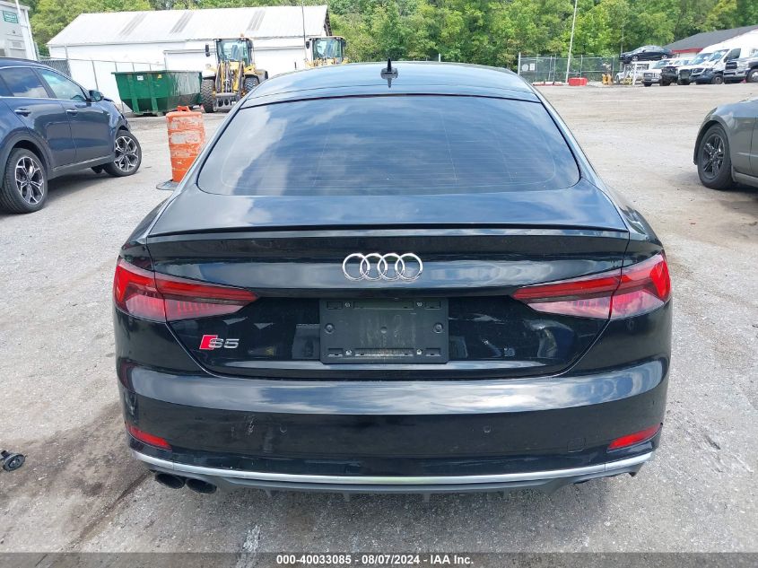 2018 Audi S5 3.0T Premium Plus VIN: WAUC4CF56JA038766 Lot: 40033085