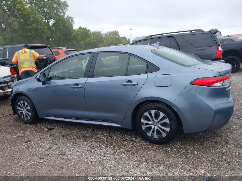 2021 Toyota Corolla Hybrid Le VIN: JTDEAMDE6MJ015490 Lot: 40033159