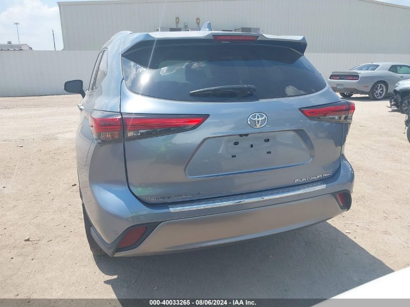 2021 Toyota Highlander Platinum VIN: 5TDFZRBH8MS147936 Lot: 40033265