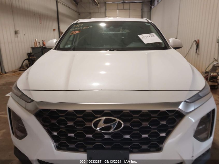 2019 Hyundai Santa Fe Se VIN: 5NMS23AD5KH092005 Lot: 40033387